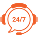 24/7 Online Support
