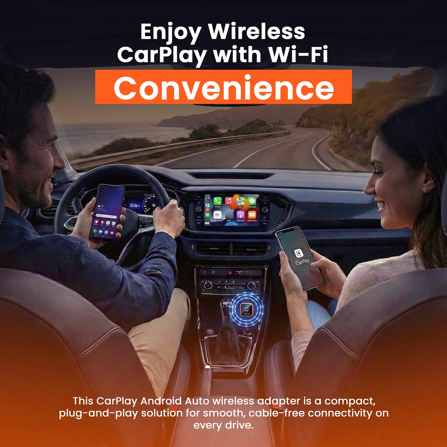 TORVO Mini CarPlay and Android Auto