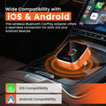 TORVO 2-in-1 Wireless CarPlay & Android Auto Adapter