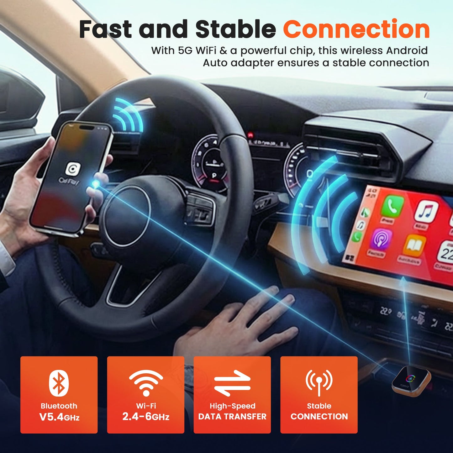 TORVO Mini CarPlay and Android Auto