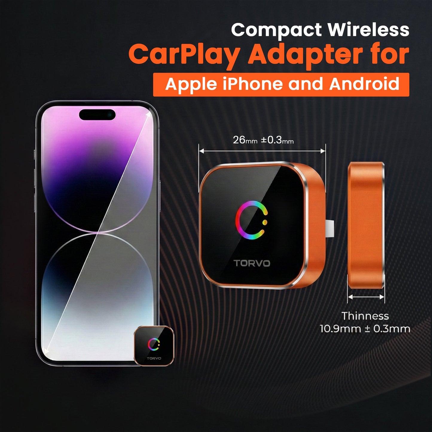 TORVO Mini CarPlay and Android Auto