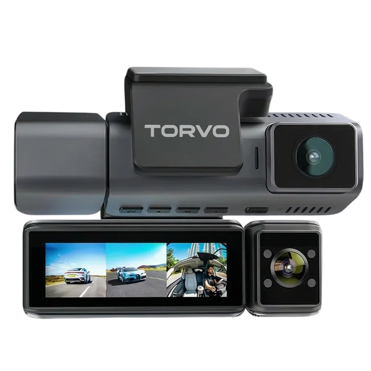 TORVO TD4 3 Channel Dash Cam