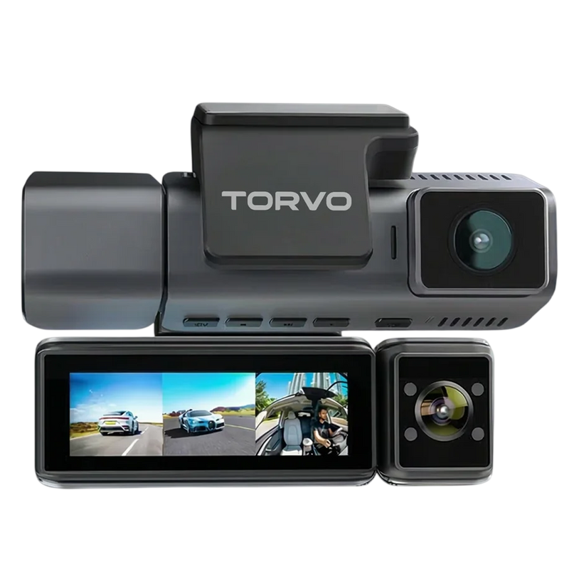 TORVO TD4 3 Channel Dash Cam